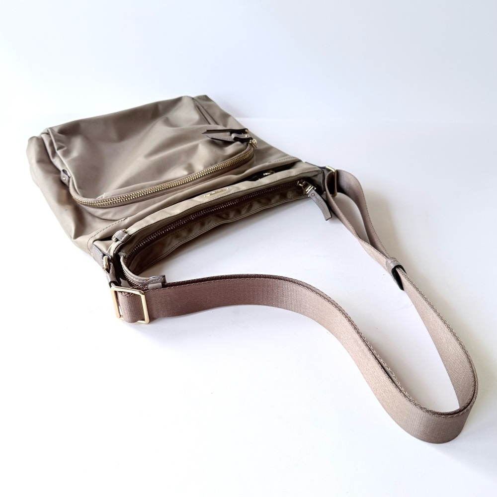 Tumi Voyageur Capri Crossbody Bag in Taupe / Beige / Khaki w/ Gold Hardware - Picture 6 of 16
